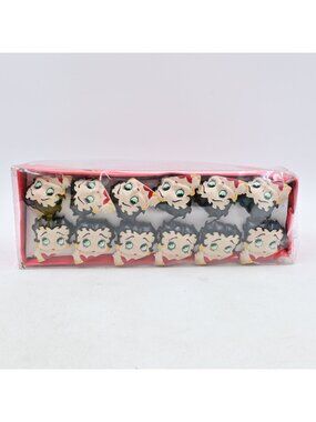 Catalina Products Betty Boop Resin Shower Hooks Set Of 12 Vintage 1997 NIB